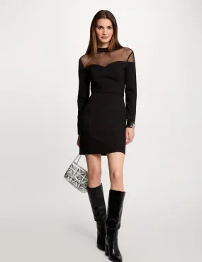 Fitted Black Mini Dress for Women