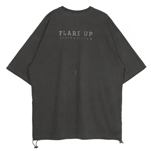 Unisex Street Style Short Sleeves Logo T-Shirts by FLARE UP