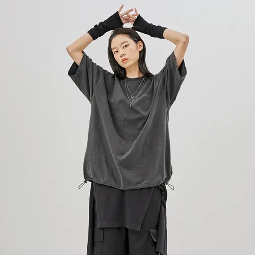 Unisex Street Style Short Sleeves Logo T-Shirts by FLARE UP