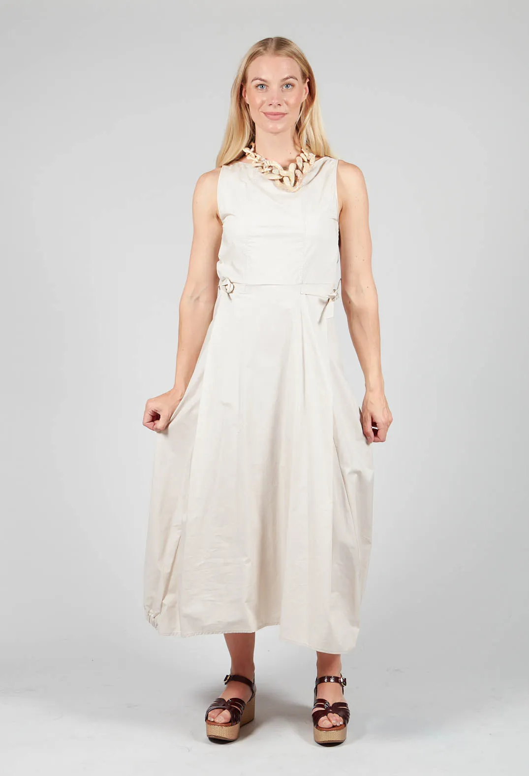 Dune Flared Poplin Dress