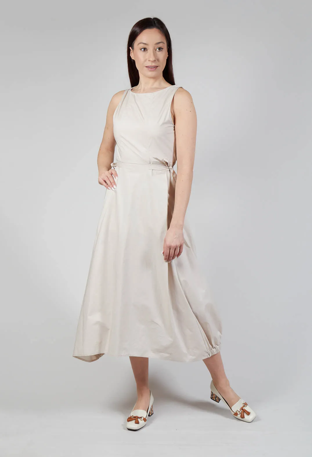 Dune Flared Poplin Dress