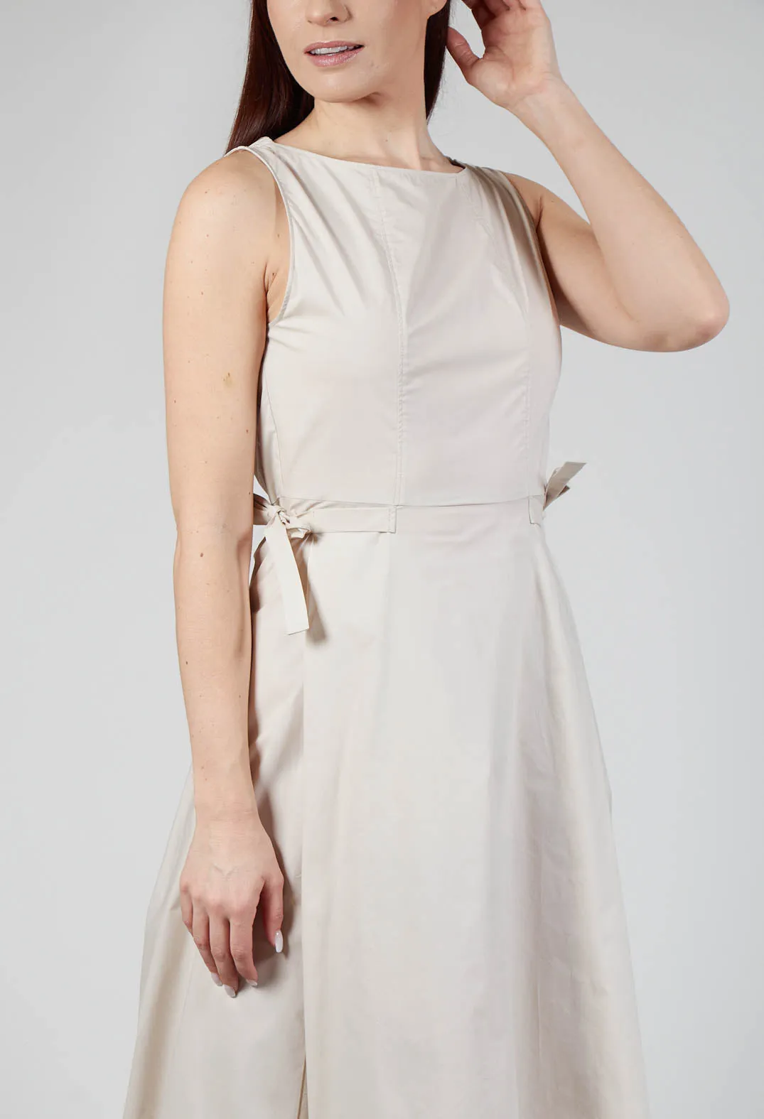 Dune Flared Poplin Dress