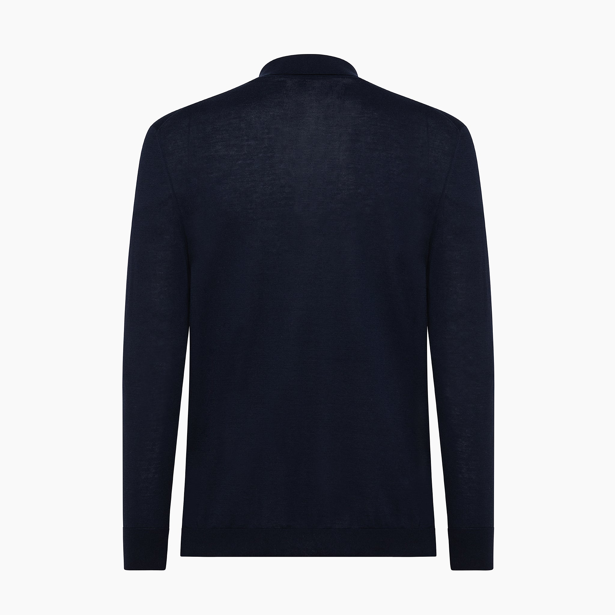 Florent long-sleeved knit shirt compact Egyptian cotton