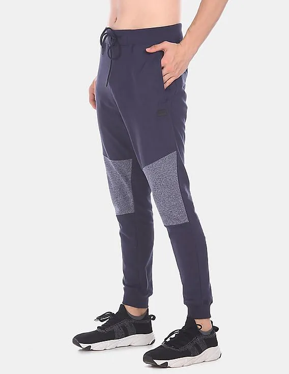 Navy Men's Joggers with Elasticized Drawstring Waist from Flying Machine