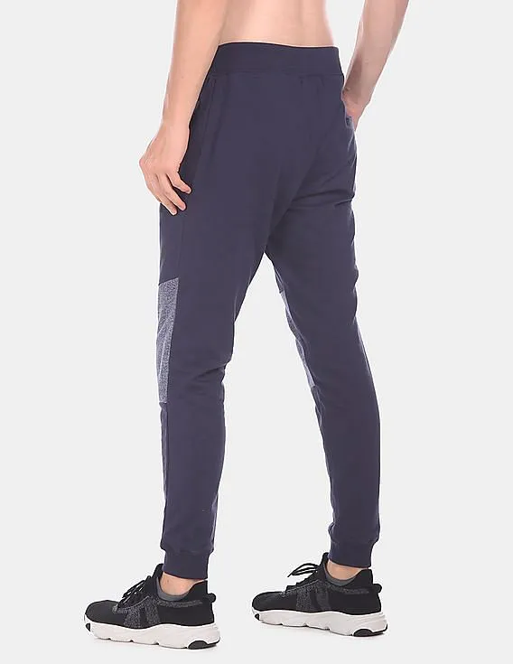 Navy Men's Joggers with Elasticized Drawstring Waist from Flying Machine