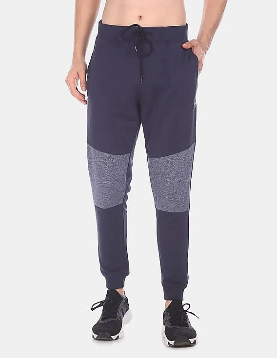 Navy Men's Joggers with Elasticized Drawstring Waist from Flying Machine