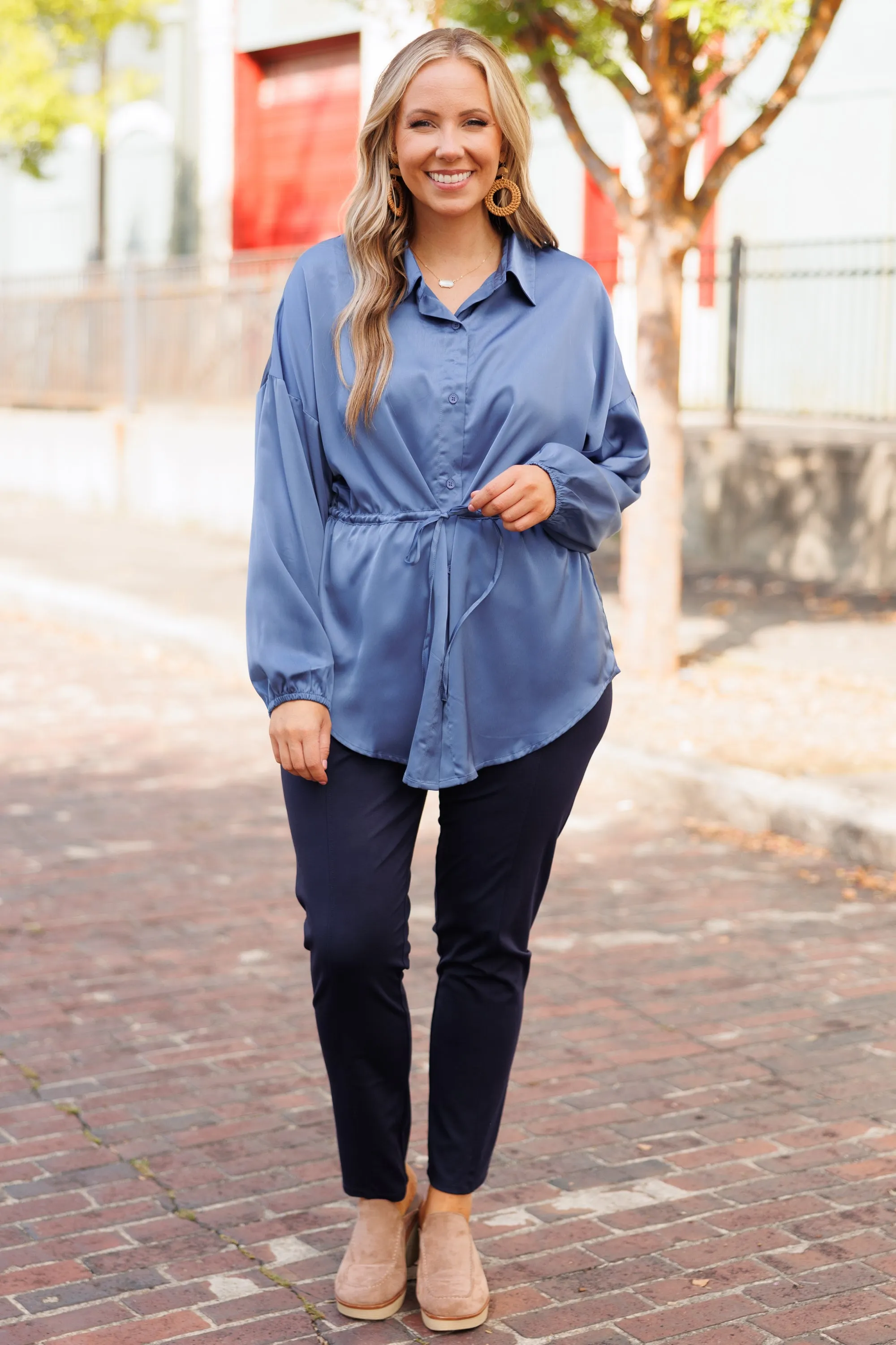 Denim Blouse Perfect for the Weekend