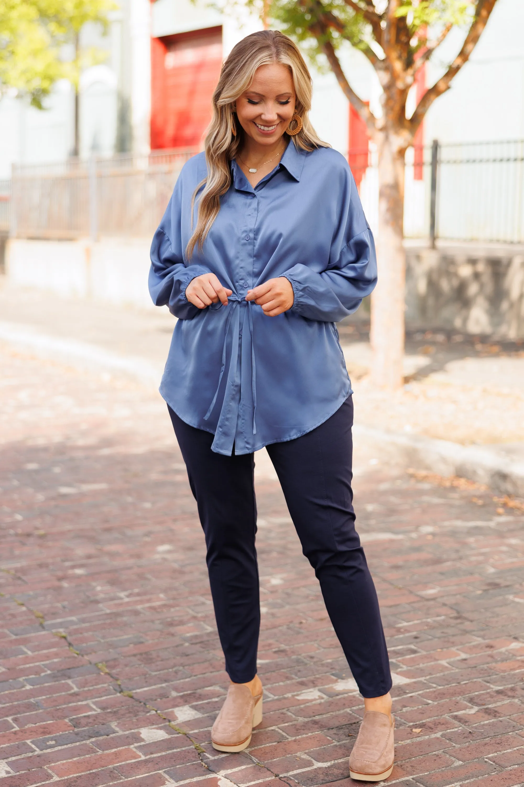 Denim Blouse Perfect for the Weekend