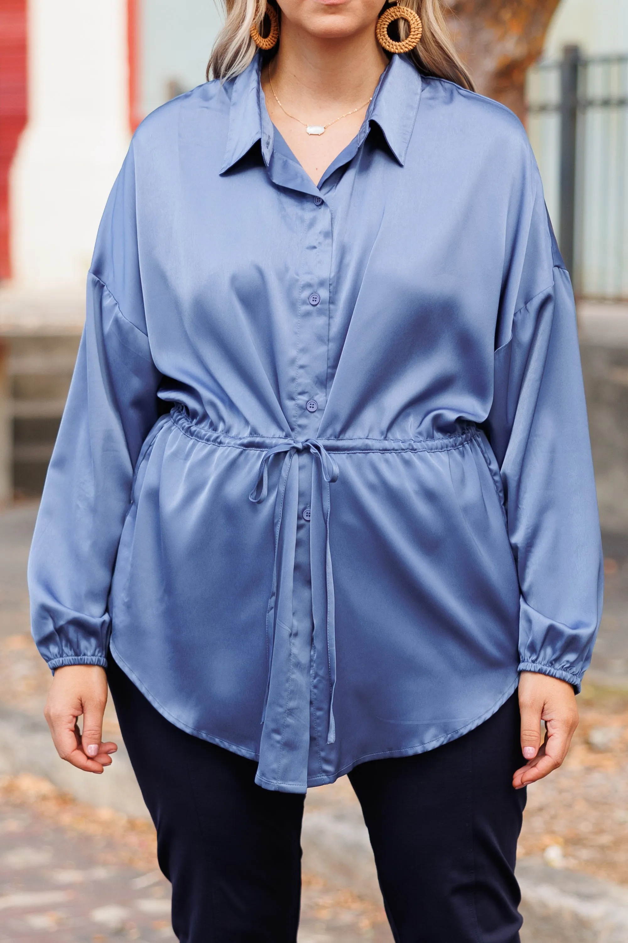 Denim Blouse Perfect for the Weekend