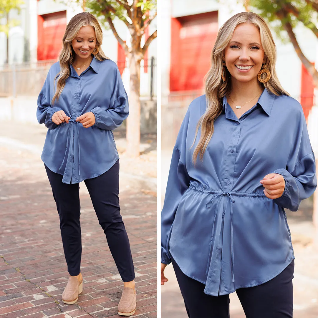 Denim Blouse Perfect for the Weekend