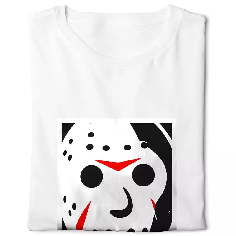 Friday The 13th T-shirt - White with Basic Digital Graphics