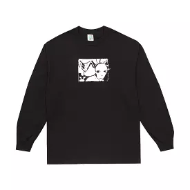 Frog Spikey Man Long Sleeve T-Shirt - Black