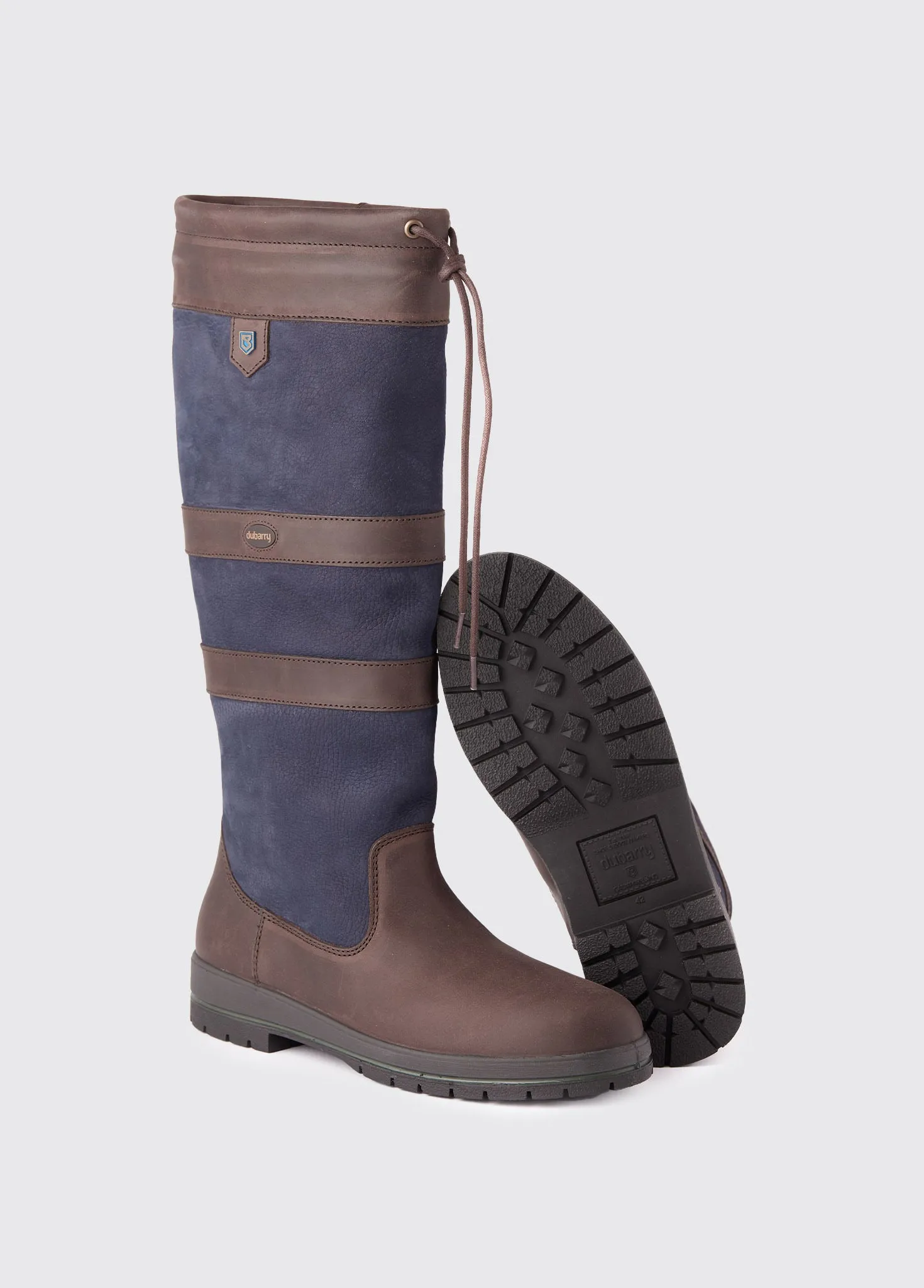 Galway Ladies Country Boot Navy Brown