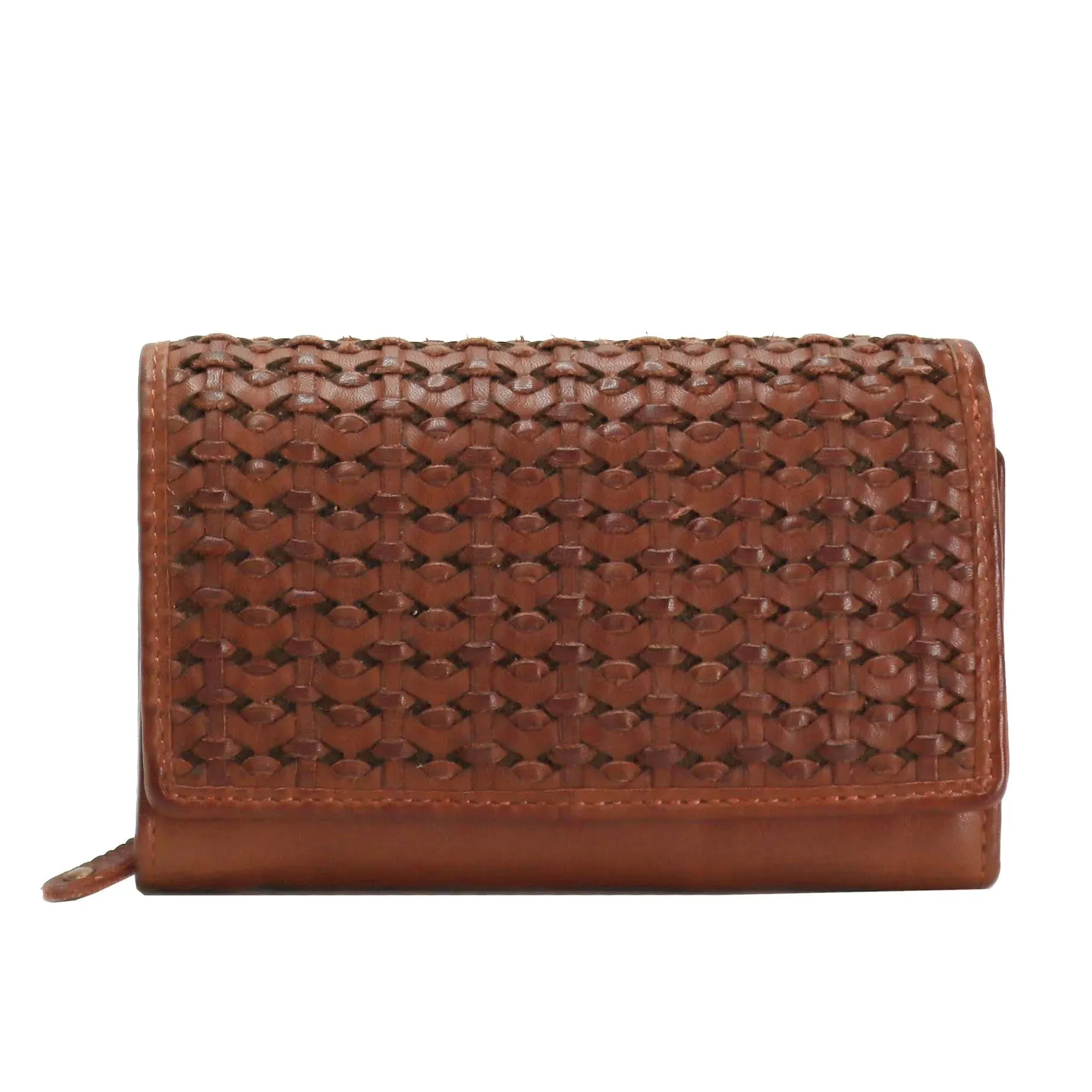 Genuine Leather Wallet - Cognac