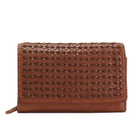 Genuine Leather Wallet - Cognac