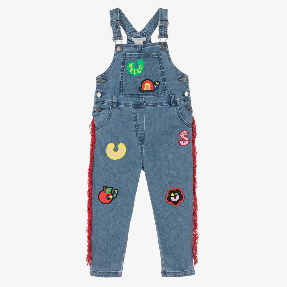 Blue Denim Overalls for Girls