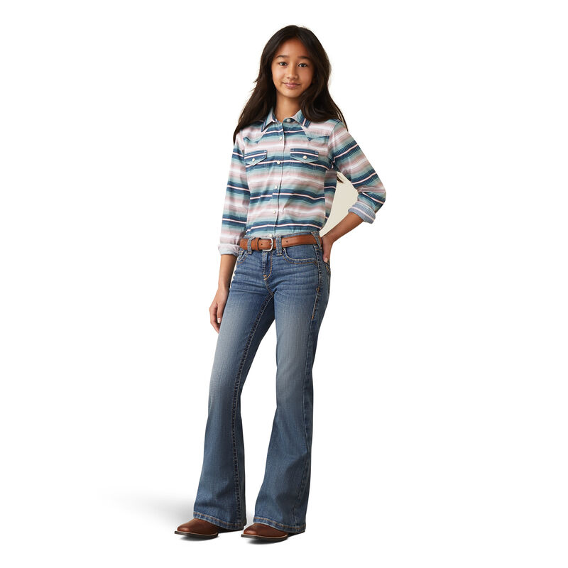 Girl's Hallie Flare Jean in Eleanor