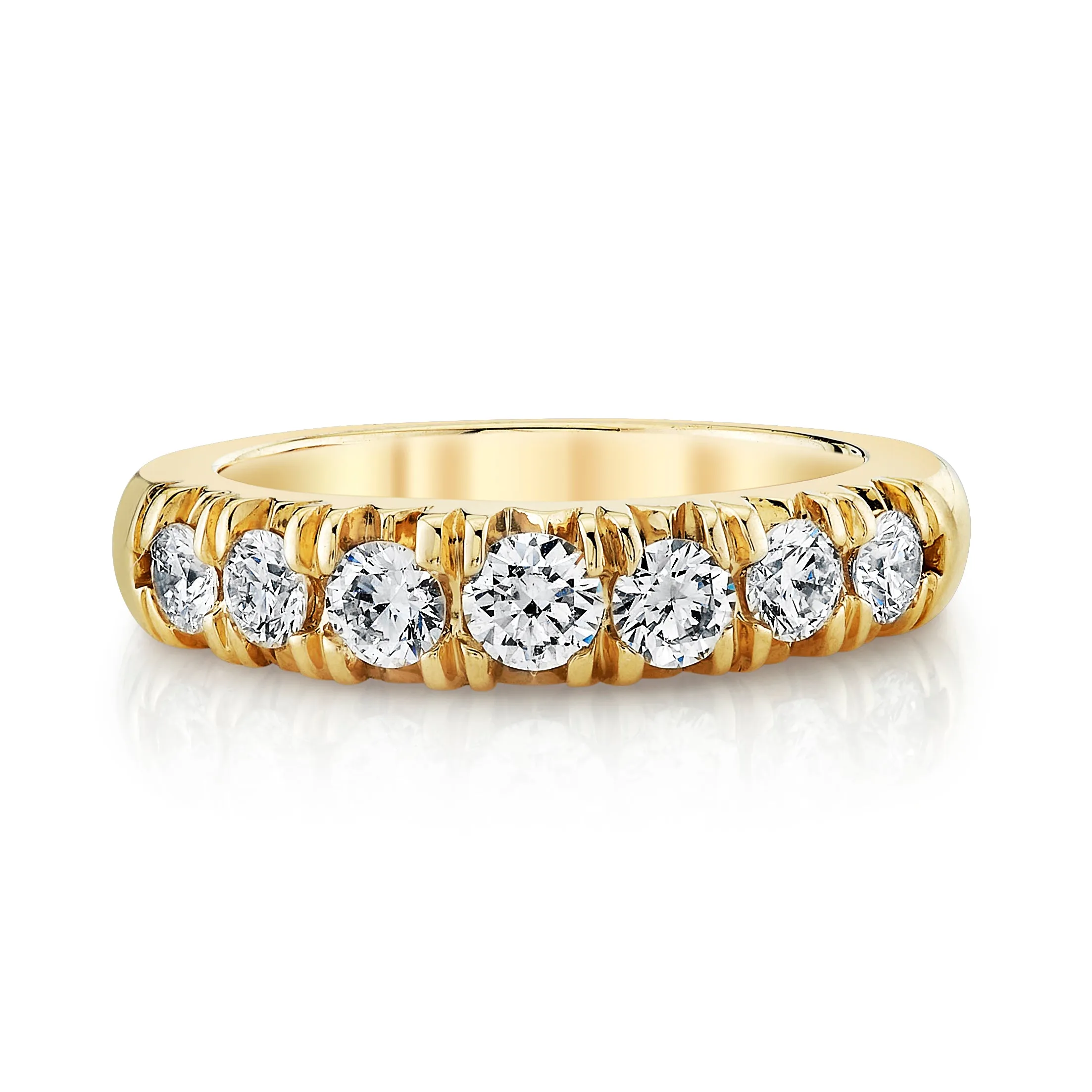 French Pavé Diamond Cloud Band