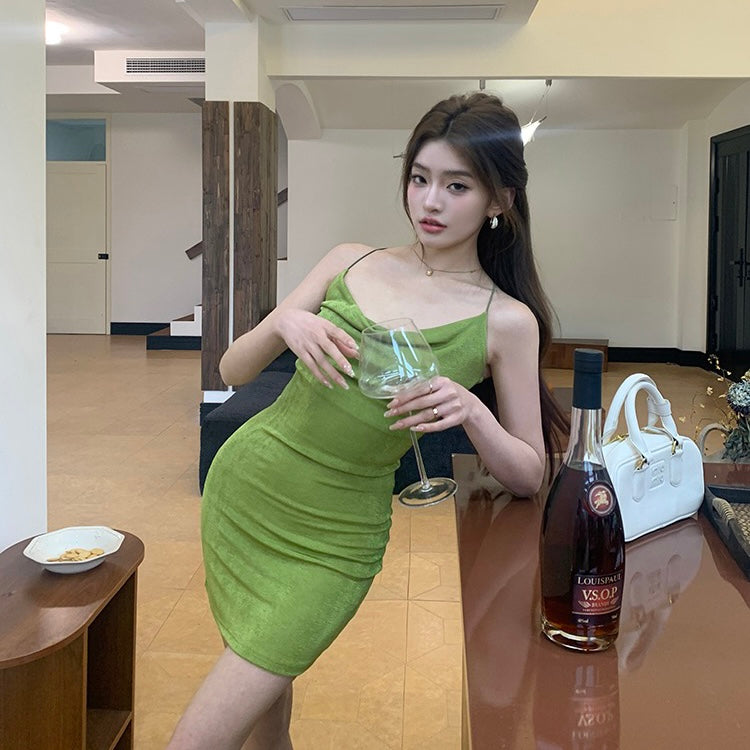 Green Velvet Slip Dress - Shop now for a stunning and trendy green velvet slip dress! Perfect for any occasion, this must-have d