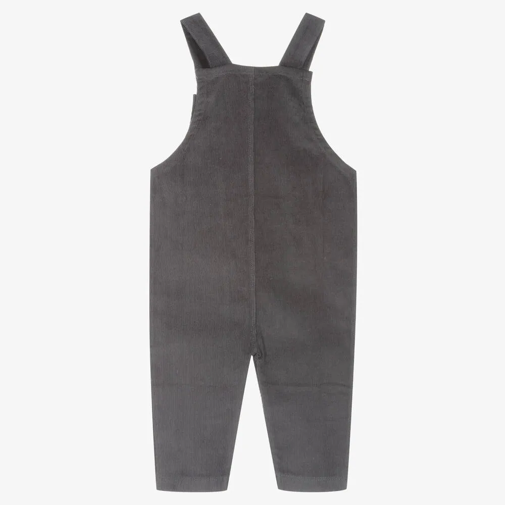 Gray Corduroy Overalls.