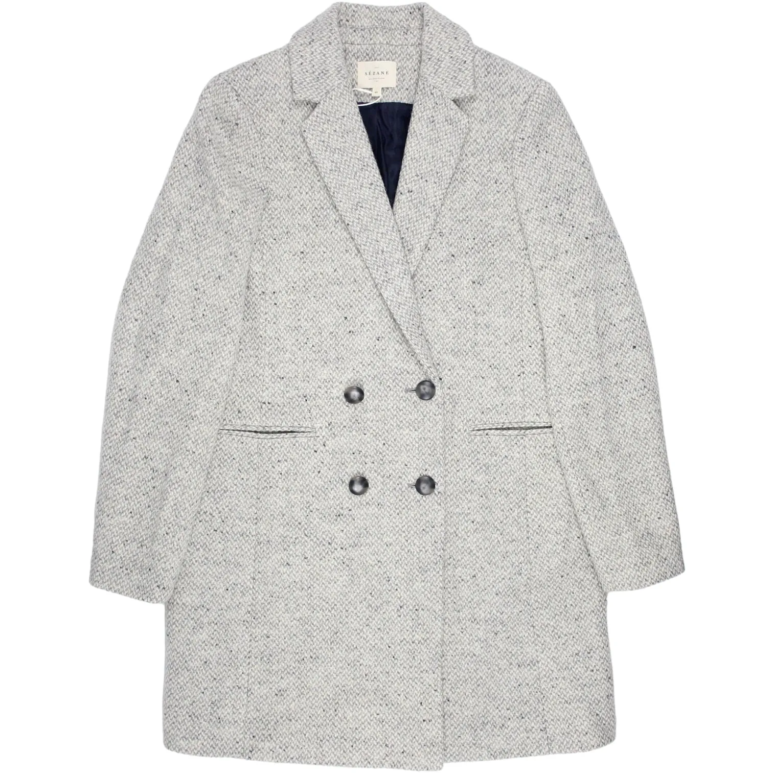 Grey Sezane Double Breasted 3/4 Coat