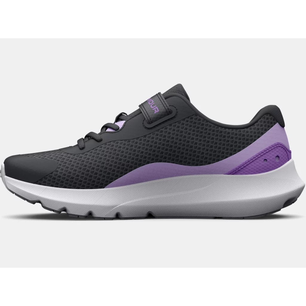 Grey/Purple Children's Sneaker - Under Armour Jet Surge 3 A/C