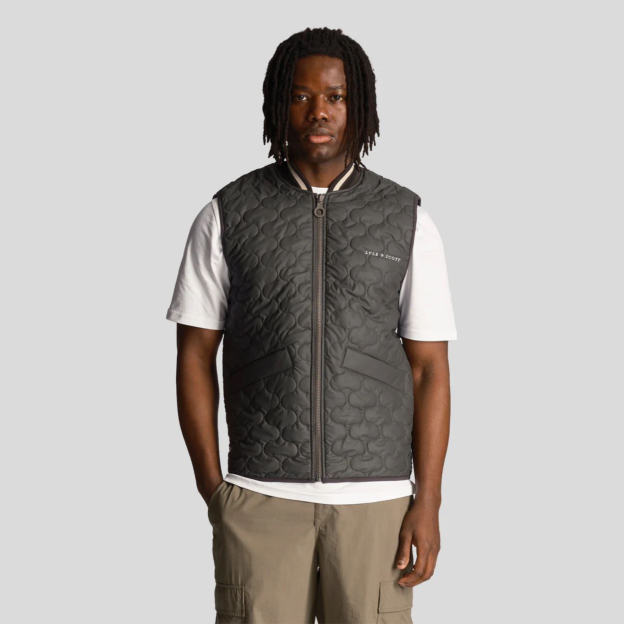 Gunmetal Quilted Gilet - SS24