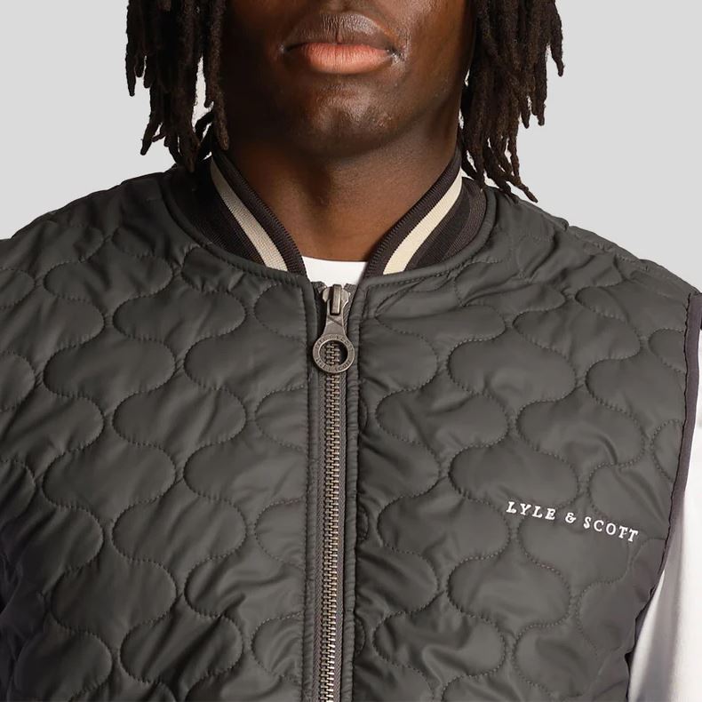 Gunmetal Quilted Gilet - SS24