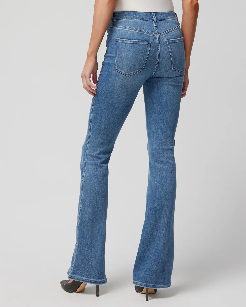 High-Rise Skinny Flare Jeans in Everyday Soft Denim