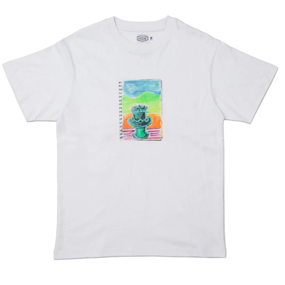 Hoddle Keegan Walker White T-Shirt with Pot Plant