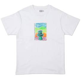 Hoddle Keegan Walker White T-Shirt with Pot Plant