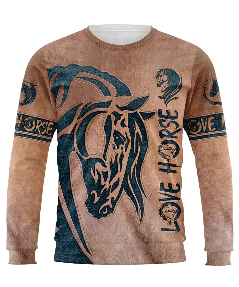 Horse Passion, Equestrian Rider Clothing, Unisex Tee Shirt Sweat - CTS04042201