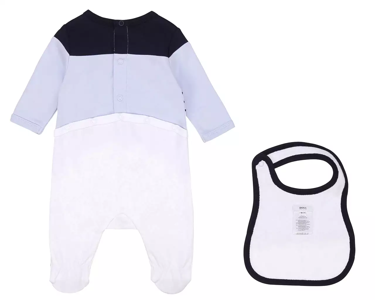 Hugo Boss Baby J98292 V21 Pale Blue All In One Bib Set