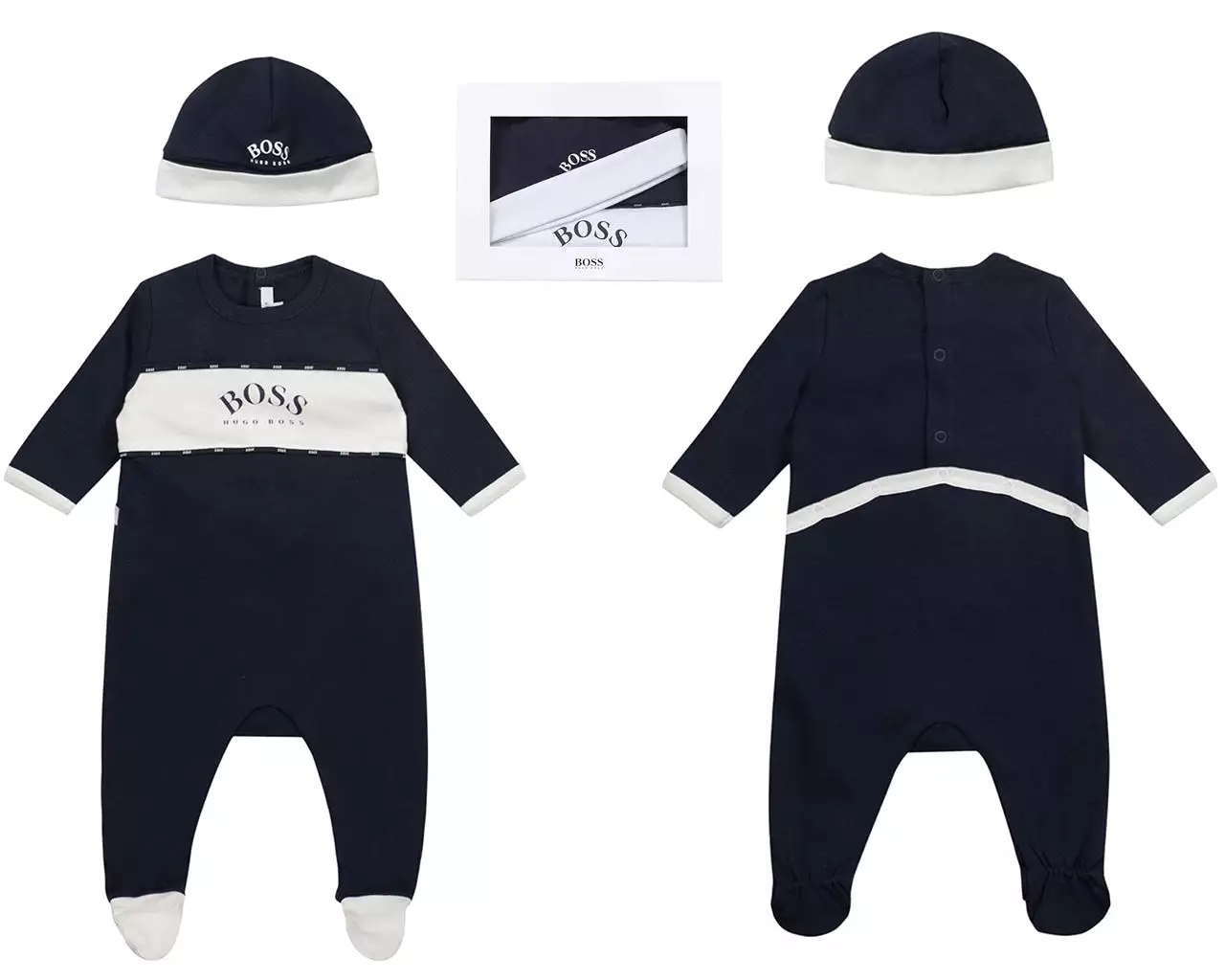 Hugo Boss Baby's J98309 849 Navy Babygrow