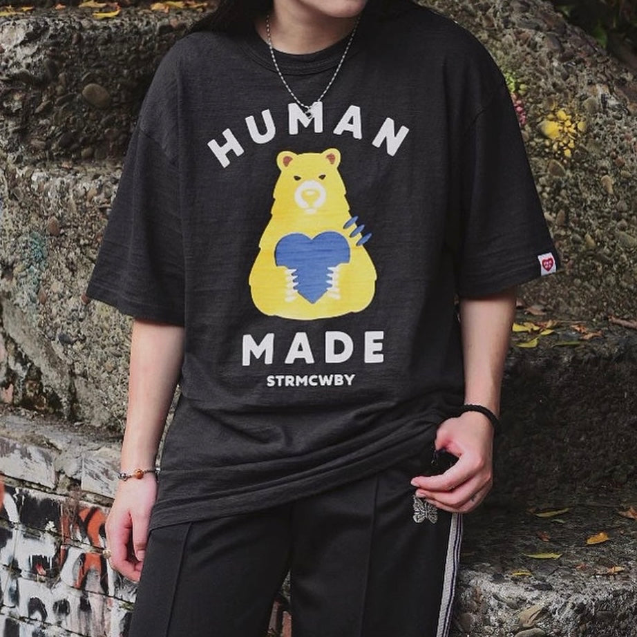 Human Made Bear Heart T-Shirt Black