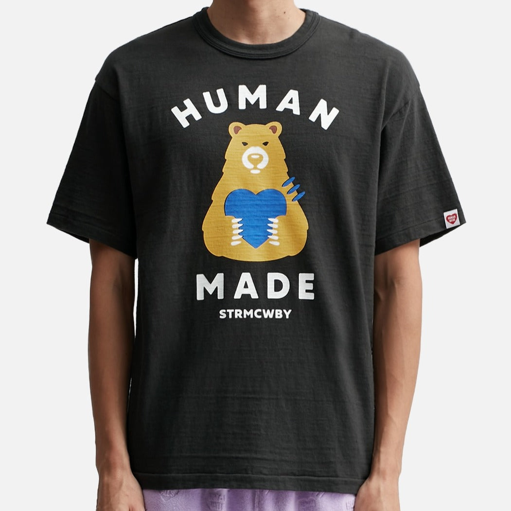 Human Made Bear Heart T-Shirt Black