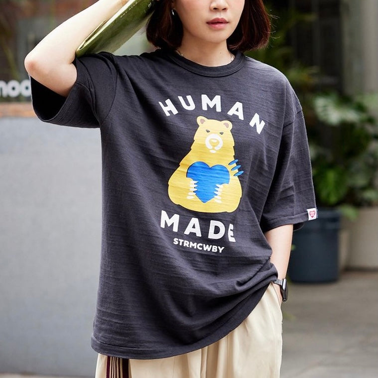 Human Made Bear Heart T-Shirt Black