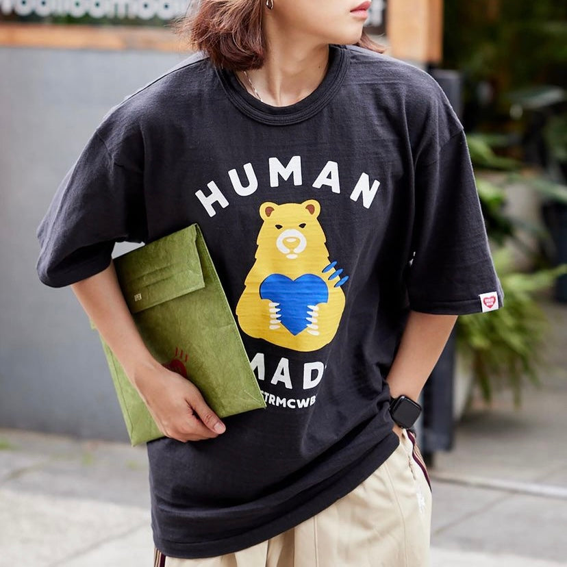 Human Made Bear Heart T-Shirt Black