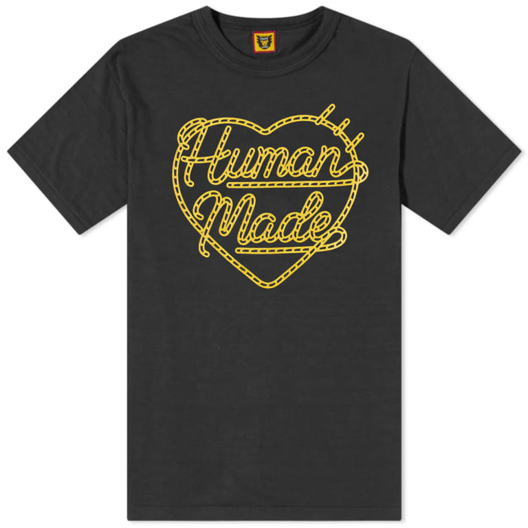 Human Made Black Rope Heart T-Shirt