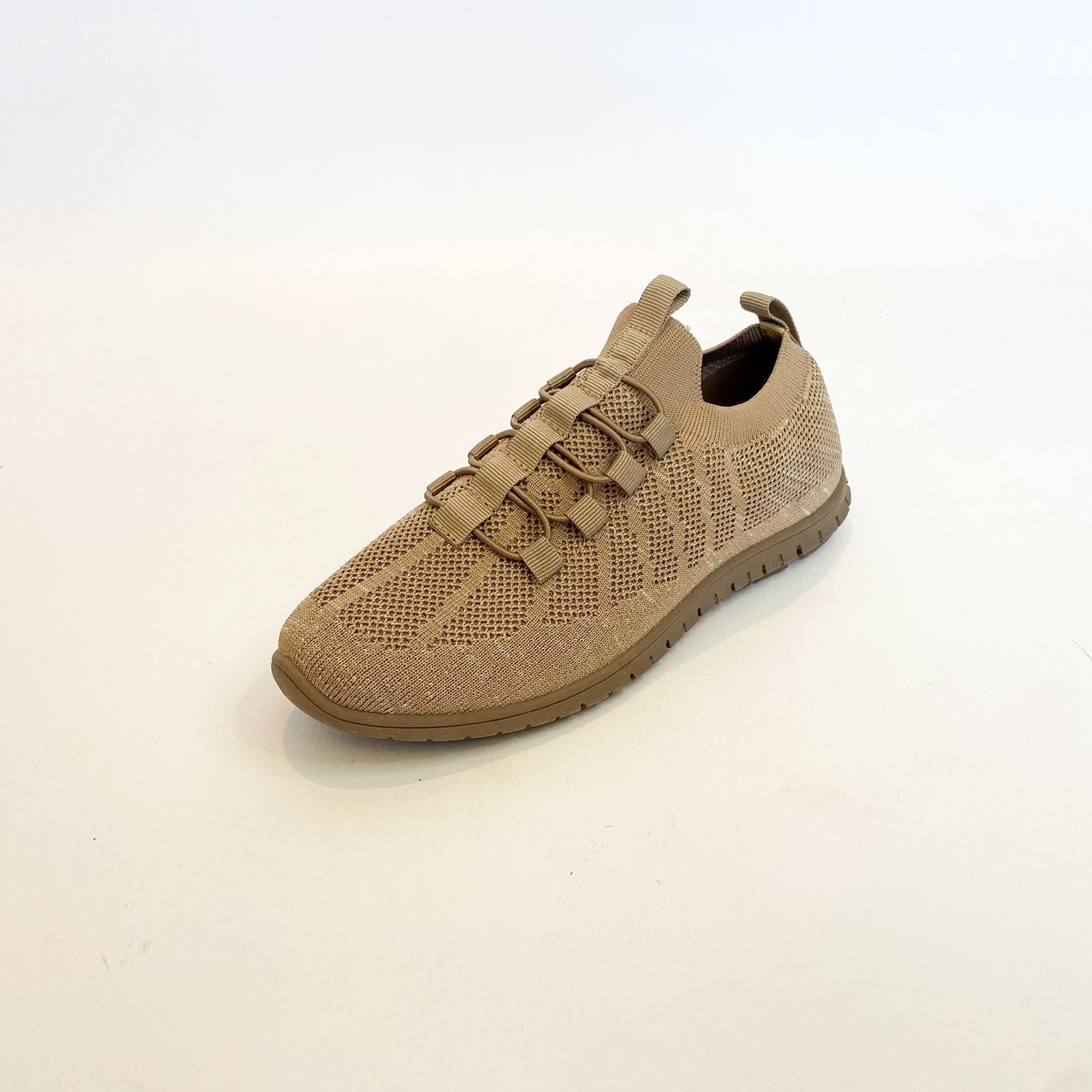 Hush Puppies taupe slip on sneaker