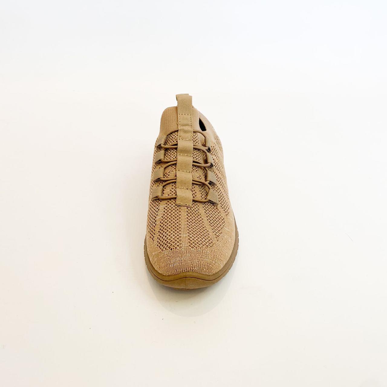 Hush Puppies taupe slip on sneaker