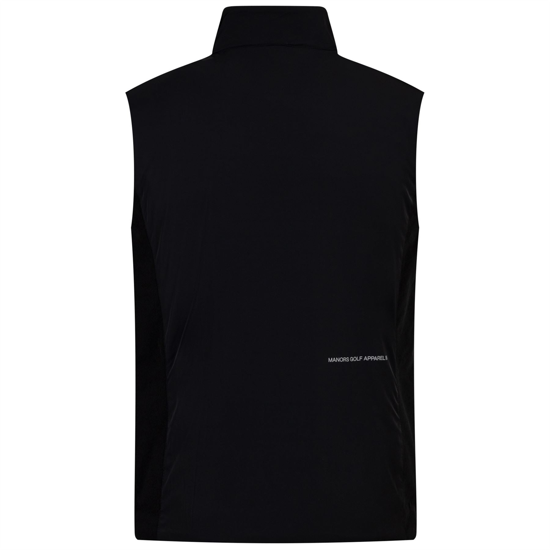 insulated black woven gilet 2024