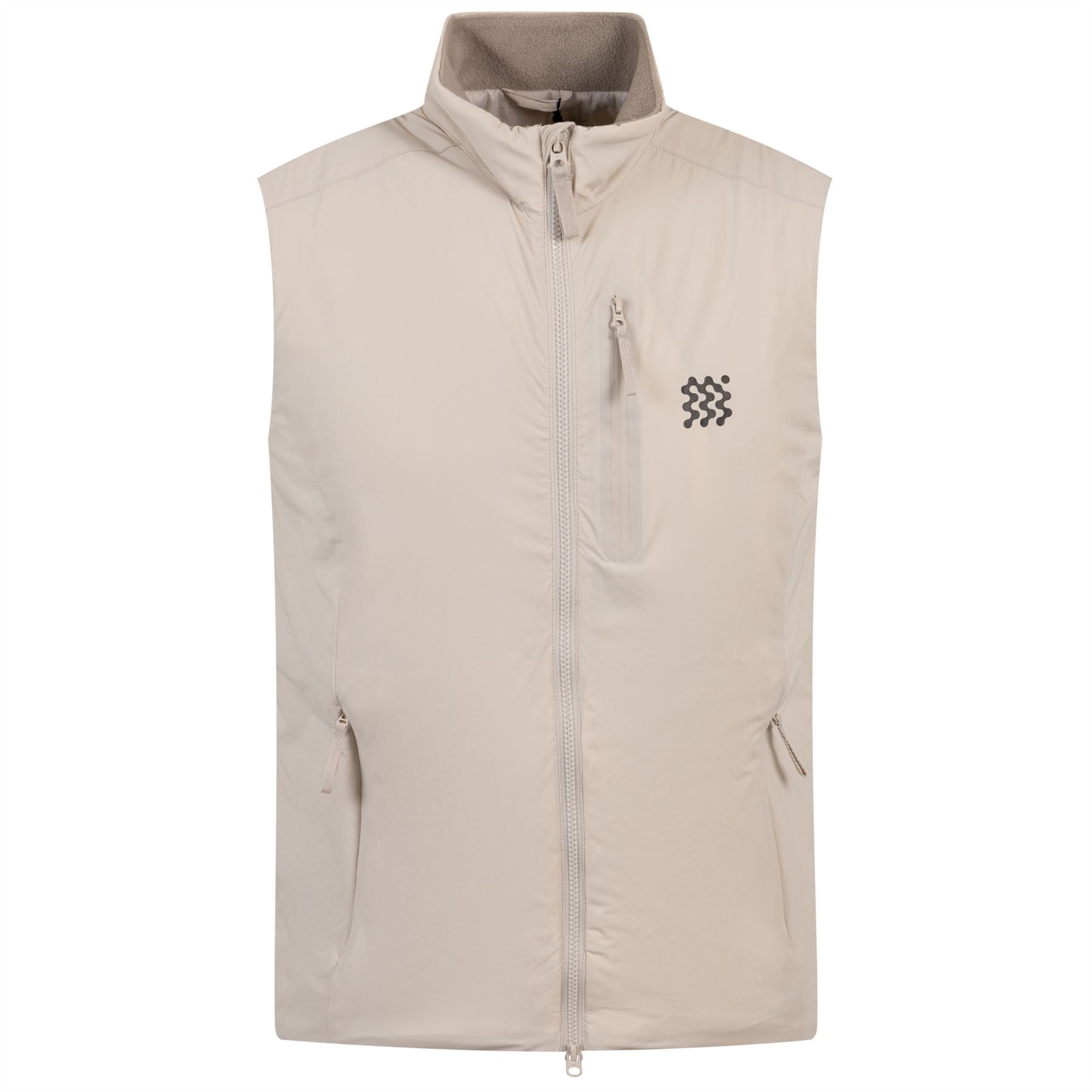 Insulated Woven Gilet Ivory