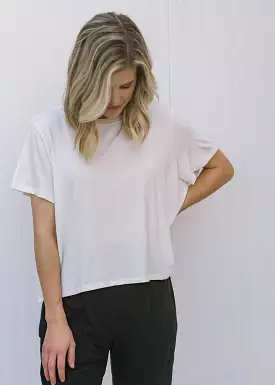 Ivory Cropped Tee