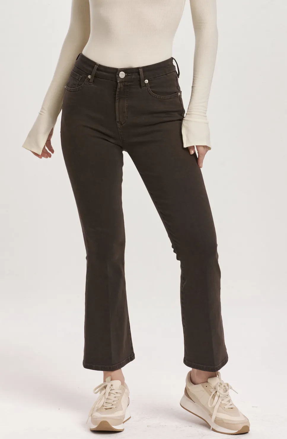 JEANNE HIGH RISE CROPPED FLARE Jeans