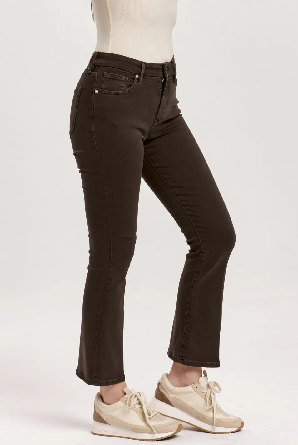 JEANNE HIGH RISE CROPPED FLARE Jeans