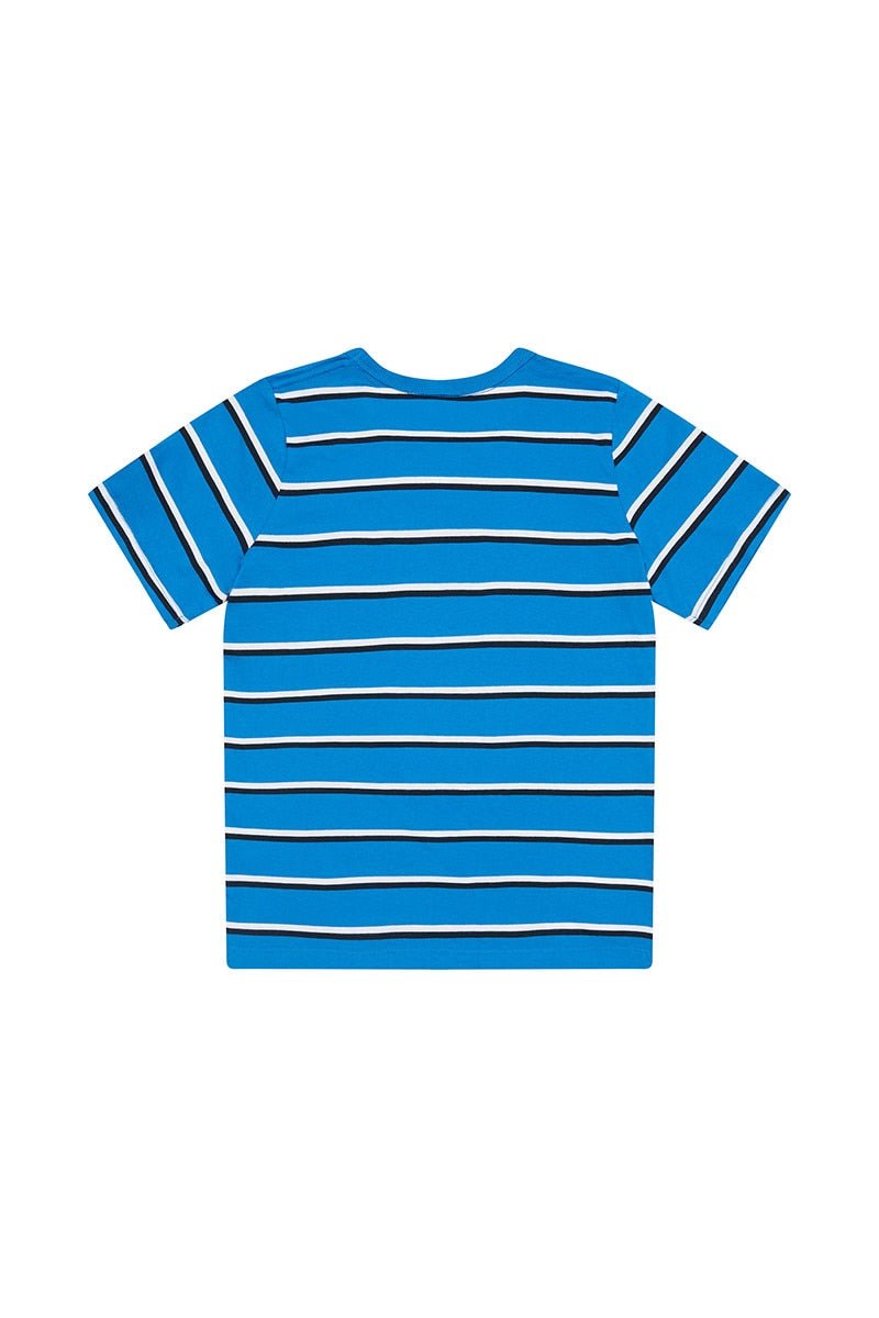 Junior Blue Stripe Tee by Champion