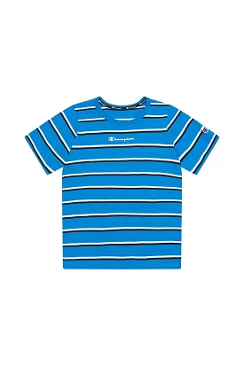 Junior Blue Stripe Tee by Champion