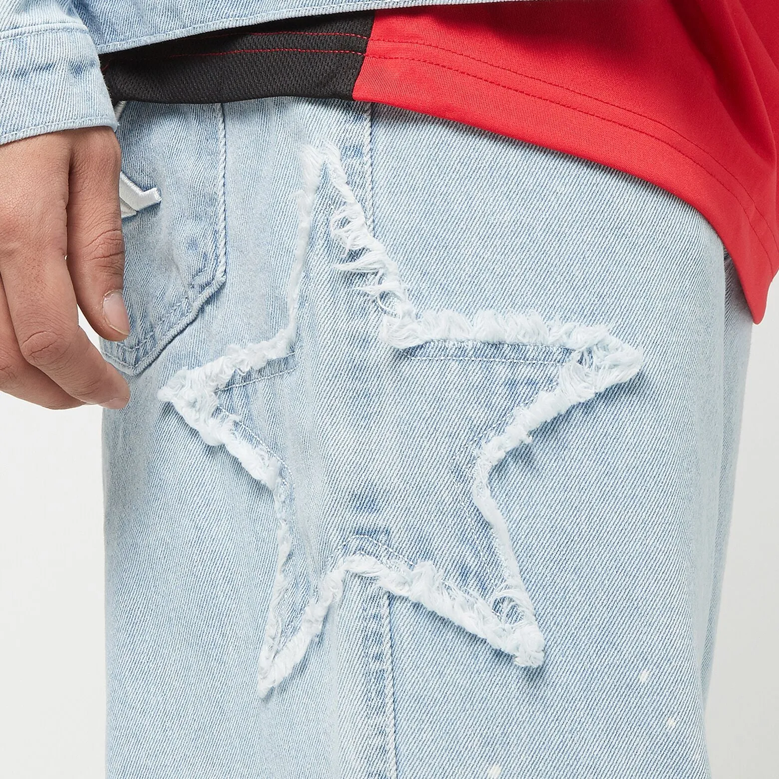 Karl Kani Original Gangster Baggy Paint Splatter Denim Jeans