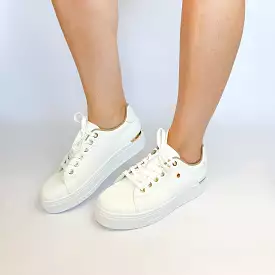 KG white gold eyelet sneaker